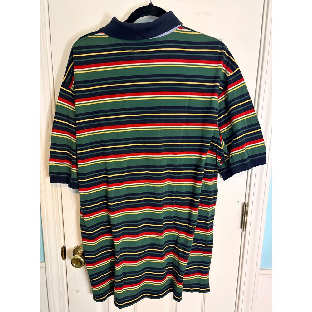 Vintage Men's Tommy Hilfiger Drexel Striped Polo Shirt XXL